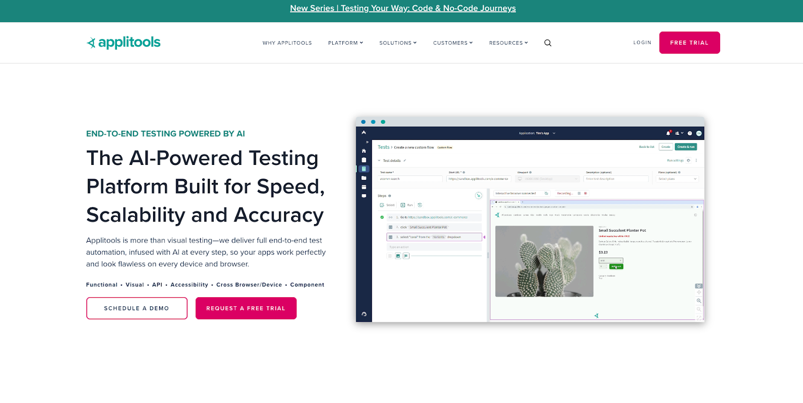 Applitools website